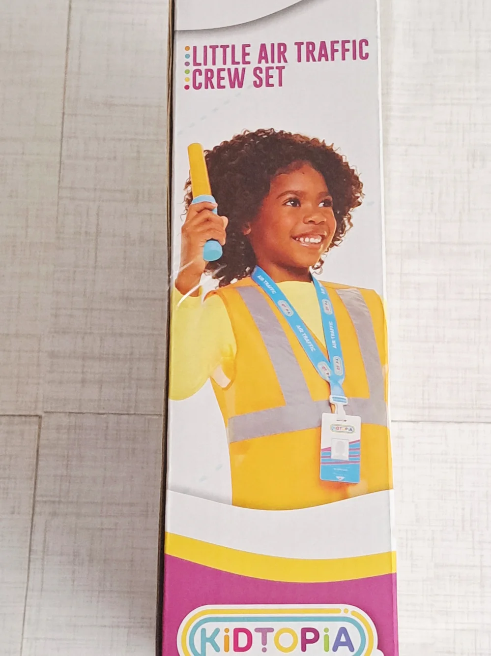Kidtopia Aviation Kids Air Traffic Crew Play Set - Orange and Blue